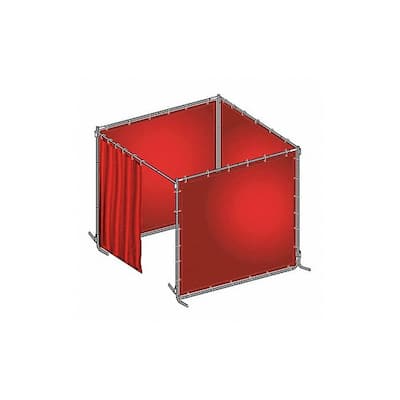 Manufacturer Varies Welding Booth Kit,6 ft W, 6 ft H, Red 22RP04 - 1 Each