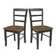 preview thumbnail 8 of 128, International Concepts Solid Wood Madrid Ladderback Chairs, Set of 2 - N/A