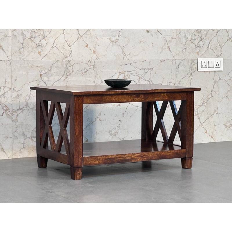 Artisan Furniture Solid Wood Belmont X-Frame Chestnut Coffee Table