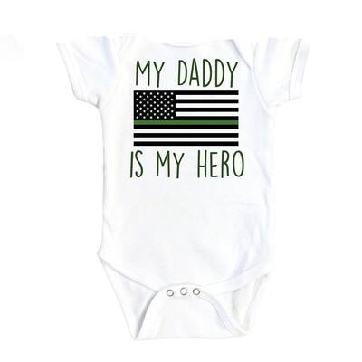 Park Ranger Flag - Baby Boy Girl Clothes Infant Bodysuit Funny Cute Newborn