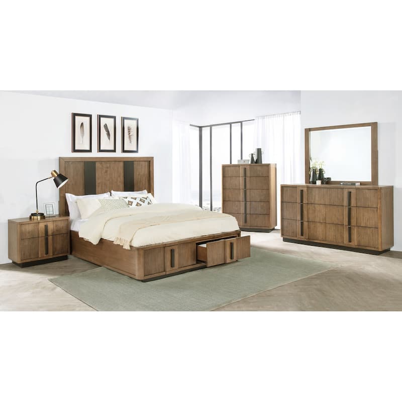 Terrace Bedroom Set Ash Brown - California King - 5 Piece