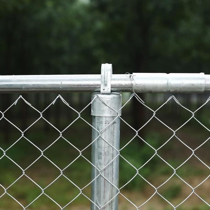 ALEKO Galvanized Steel Chain Link Fence 4X50 Feet Complete Kit