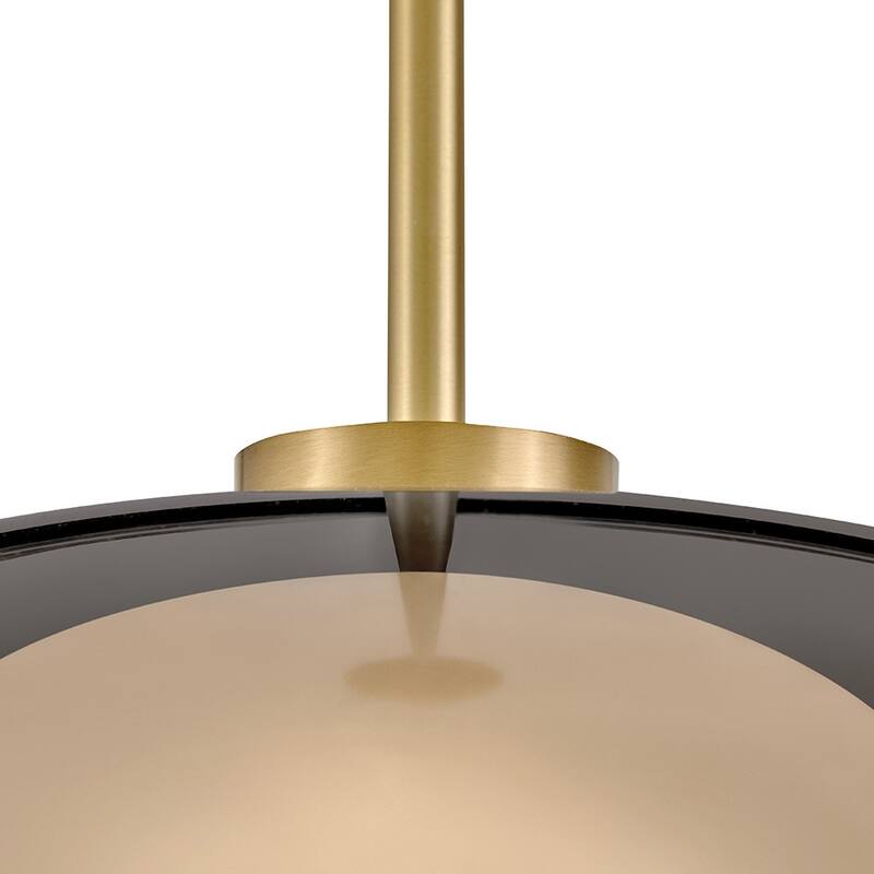 Lark 84447 Jace 14" Wide LED Pendant with Smoked Glass Shade