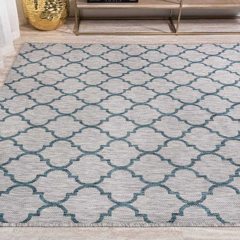 JONATHAN Y Isla Ogee Trellis Indoor/Outdoor Area Rug
