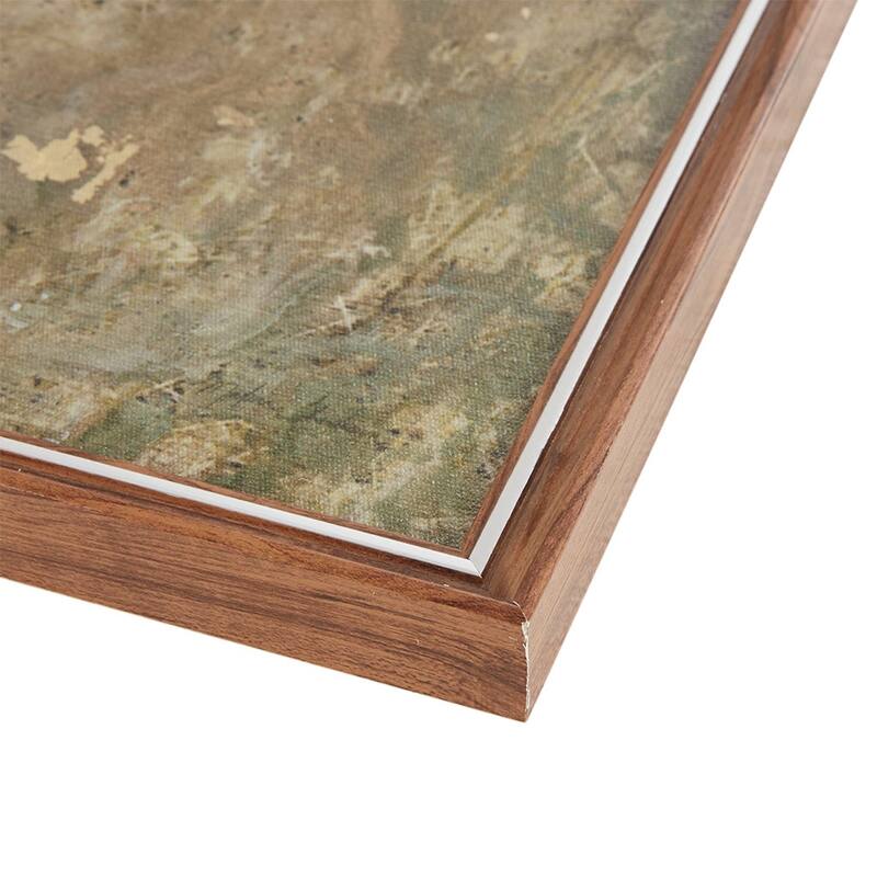 Abstract Landscape Framed Canvas Wall Art - Brown