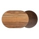 preview thumbnail 8 of 6, Two-Tone Wood Cheese and Cutting Board