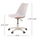 preview thumbnail 10 of 9, Office Chair with Pu Leather Soft Cushion, Ergonomic Small Computer Desk Chair with Wheels, Armless Swivel Task Chair - N/A