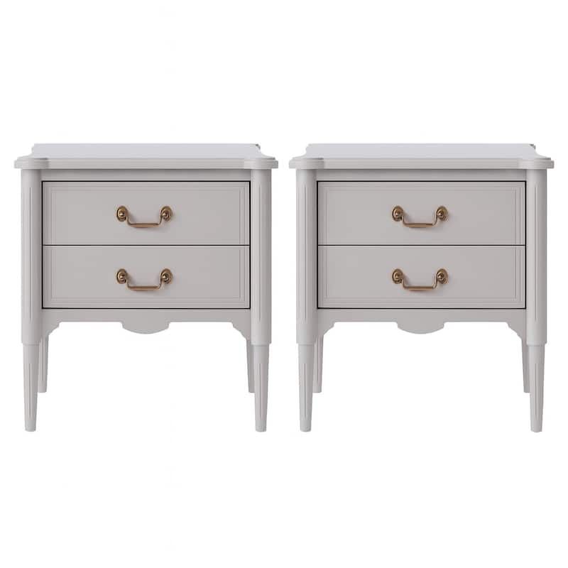 Design House Oxford 2-Drawer End Tables or Nighstands, 2-Pack