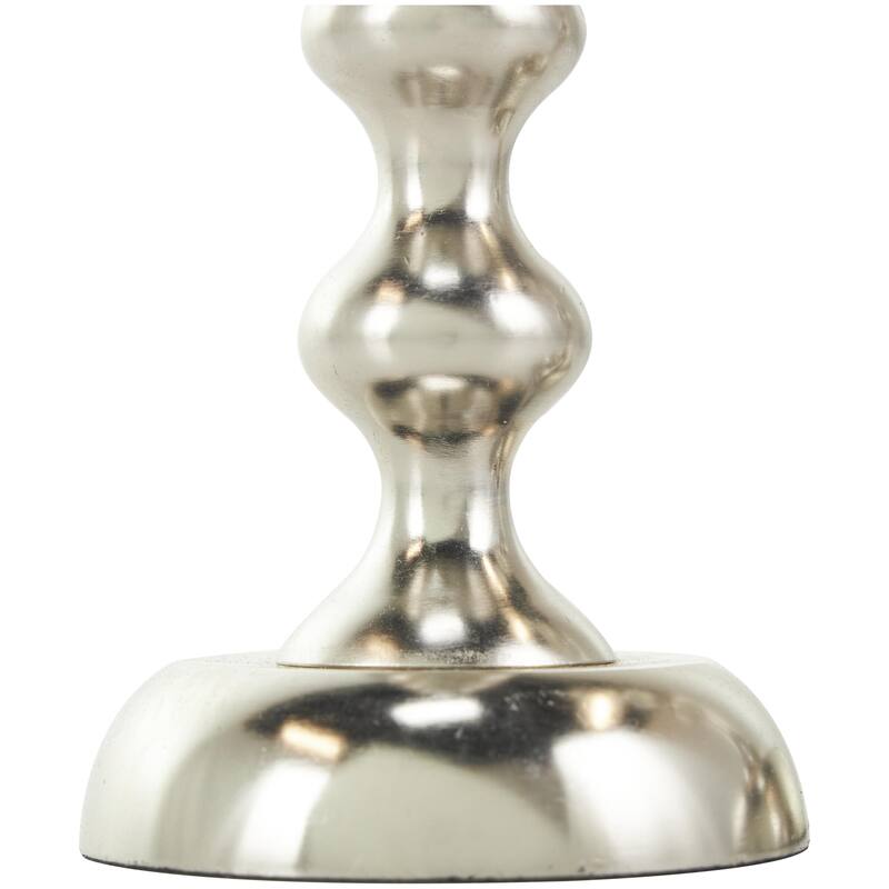 Aluminum Metal Decorative Candle Holder - Set of 2 Gold or Silver - Roche River Decor