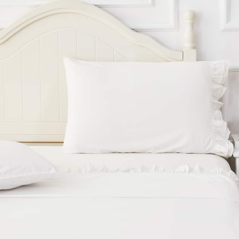Layered Ruffle Cotton Sheet Set