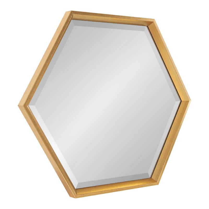 Kate and Laurel Calter Hexagon Framed Wall Mirror