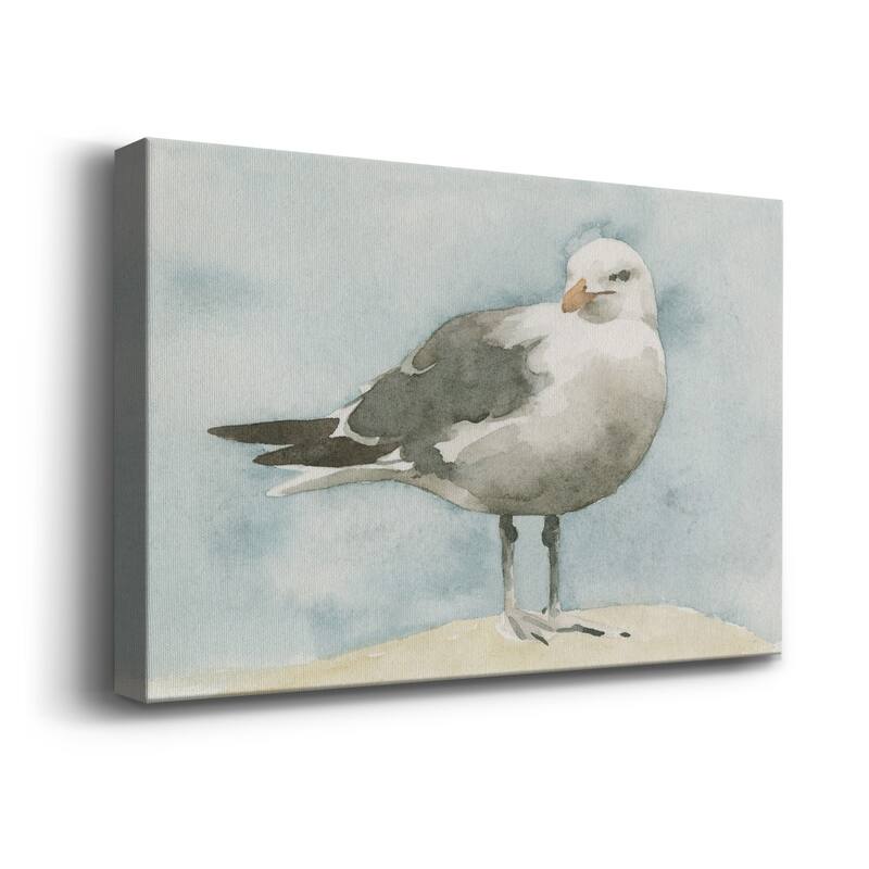 Simple Seagull I Premium Gallery Wrapped Canvas - Ready to Hang