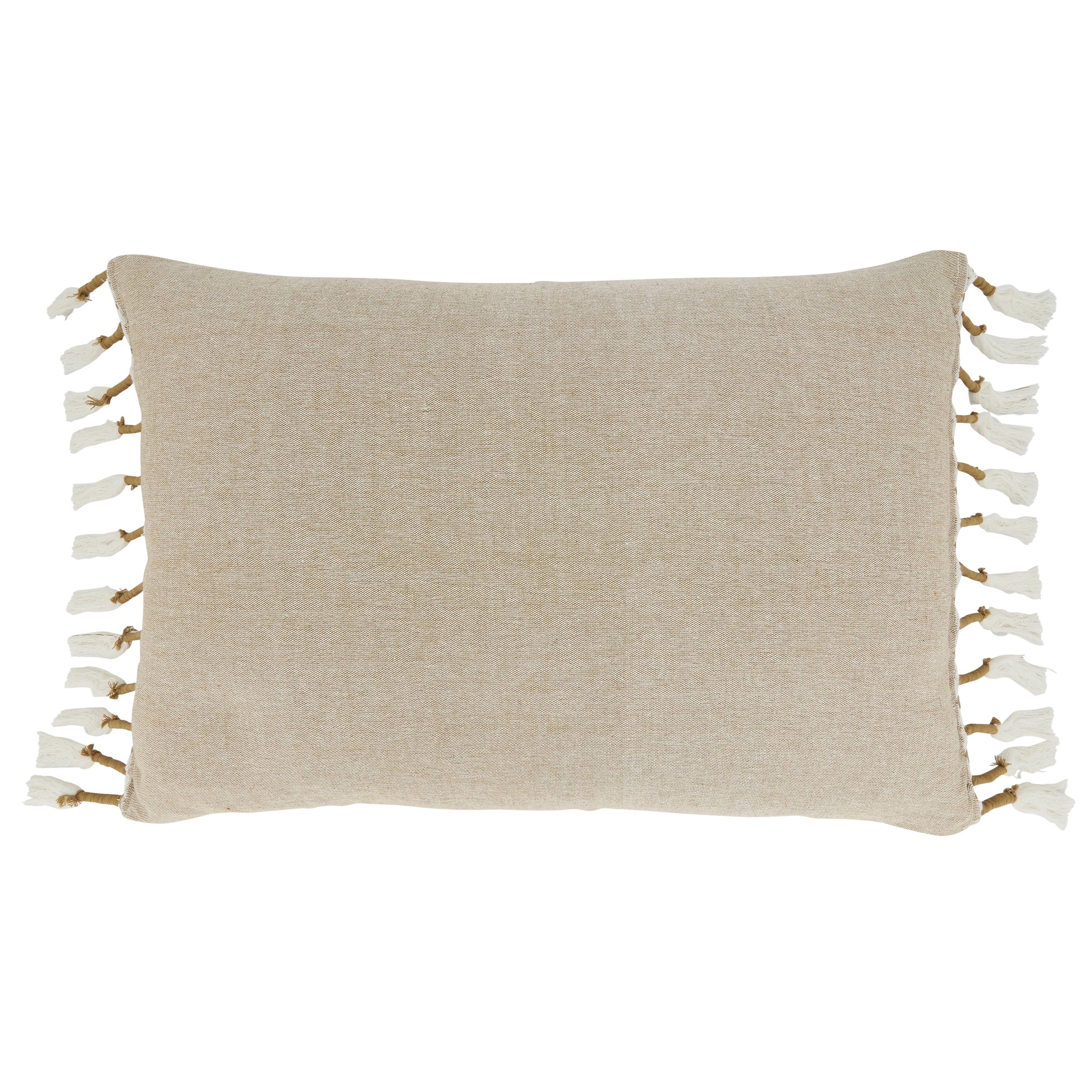 Throw Pillow With Tasseled Design-image