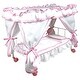 preview thumbnail 2 of 3, Princess Canopy Bed Set: 14" Pink Sheep Baby Doll