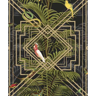 Akello Tropical Unpasted Non-Woven Wallpaper – 396in x 20.8in