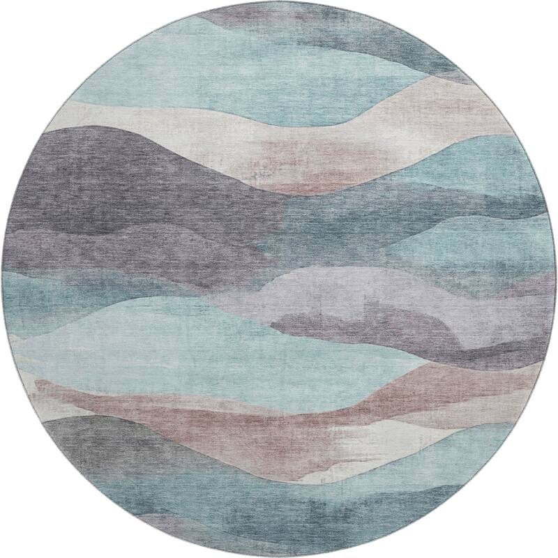 Premium Washable Super Soft Modern Waves Mayfield Rug