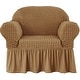 preview thumbnail 3 of 40, Subrtex 1 Piece Armchair Slipcover Seersucker Skirt Stretch Spandex Furniture Protector
