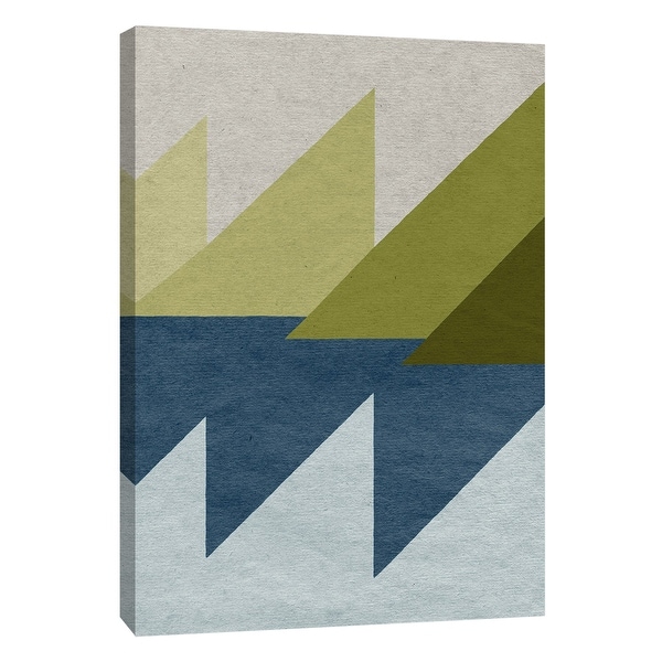 PTM Images 9-108443 PTM Canvas Collection 10" x 8" - "New Linen Geometrics D" Giclee Abstract Art Print on Canvas