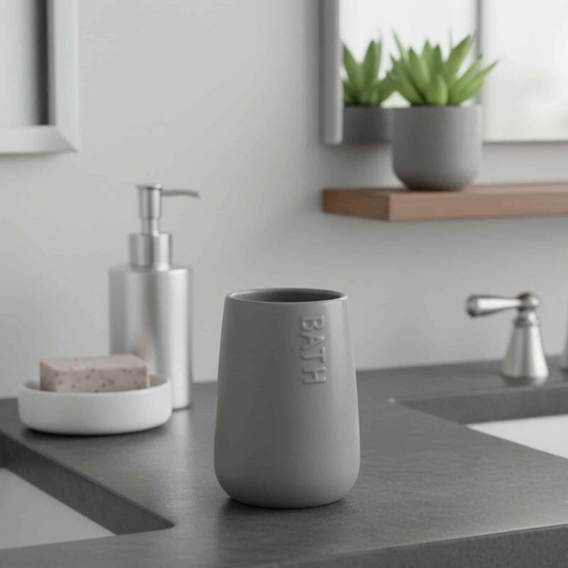 Bath D Dolomite Bath Accessories - Tumbler Only - Grey