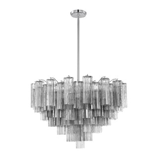 Addis 16 Light Polished Chrome Chandelier - 32"W x 21.5"H x 32"D