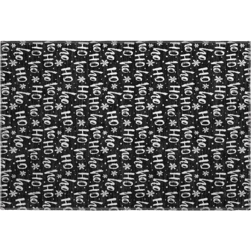 Premium Washable Super Soft Christmas Ho Ho Mayfield Rug