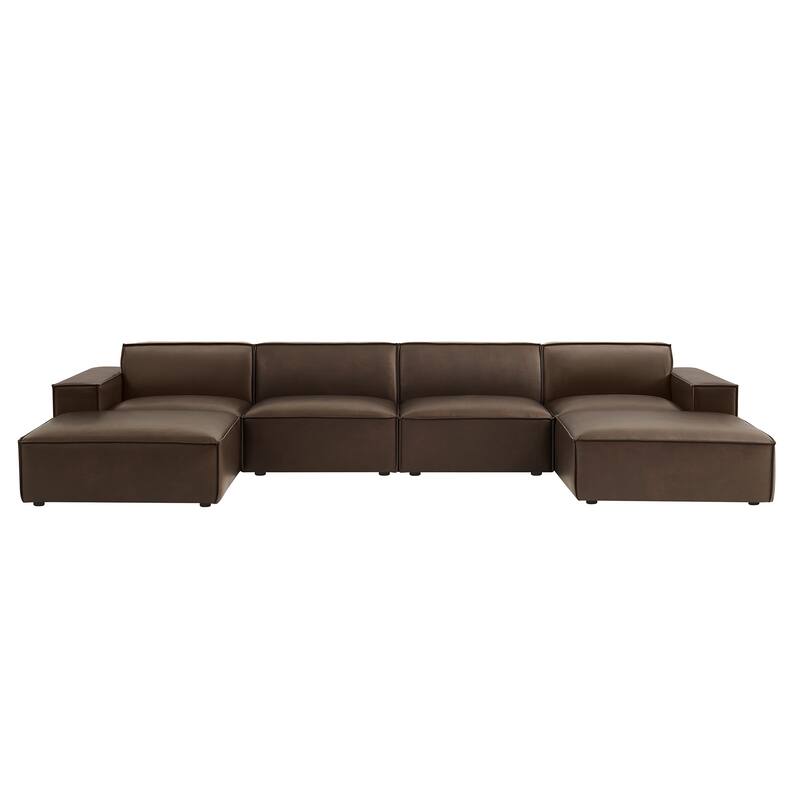 Restore 6-Piece Vegan Leather Modular Sectional Sofa