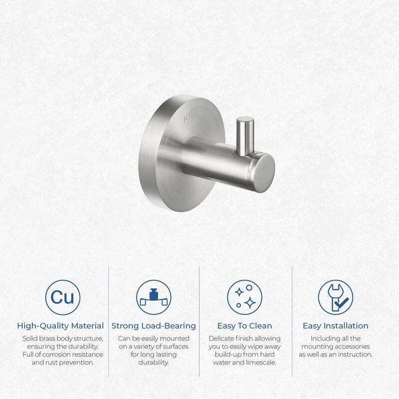 Circular Bathroom Towel & Robe Hook