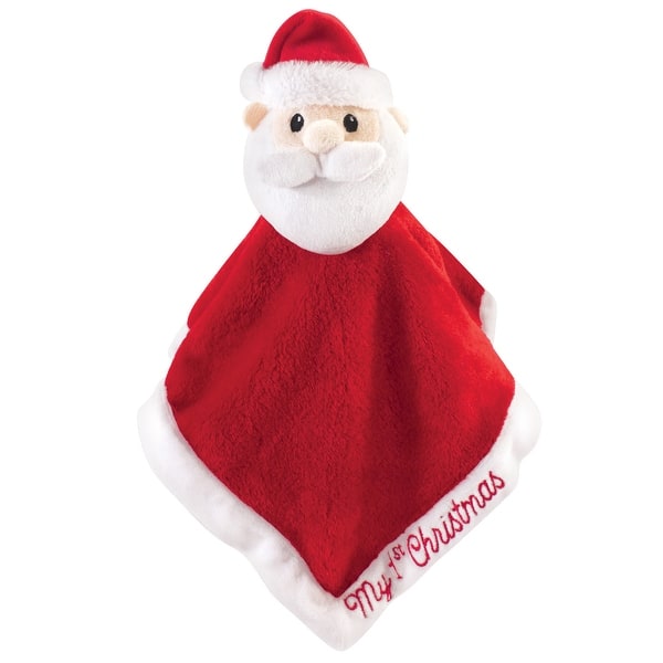 slide 1 of 1, Hudson Baby Infant Animal Face Security Blanket, Santa, One Size - Santa - One Size One Size - Santa