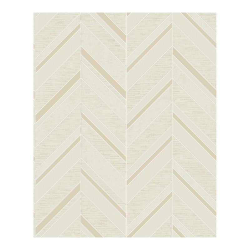Advantage Punta Mita Cream Chevron Wallpaper - 20.5 x 396 x 0.025