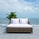 preview thumbnail 3 of 59, SAFAVIEH Outdoor Cadeo Wicker Daybed with Pillows and Cushions