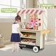 preview thumbnail 15 of 23, Costway Kids Snacks & Sweets Food Cart Kids Toy Cart Play Set with 30 - See Details
