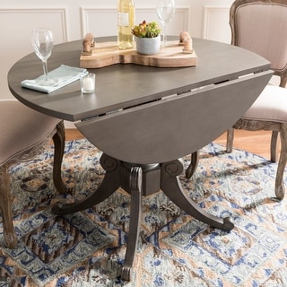 Shop Safavieh Forest Grey Wash Drop Leaf Dining Table 43 3 X