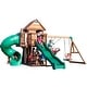 preview thumbnail 4 of 12, Backyard Discovery Cedar Cove Cedar Wood Swing Set, Slides, Clubhouse - 18'4" x 15'3"