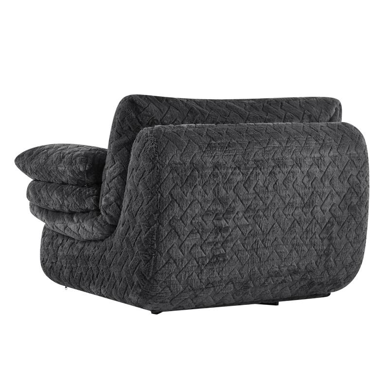 Full Compression Sofa Chair With Swivel Add Ottoman