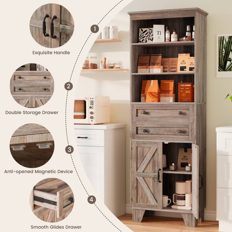 Space-Saving MDF Towel Shelving with Wood Grain Finish and Elegant Handles – Multi-Room Use
