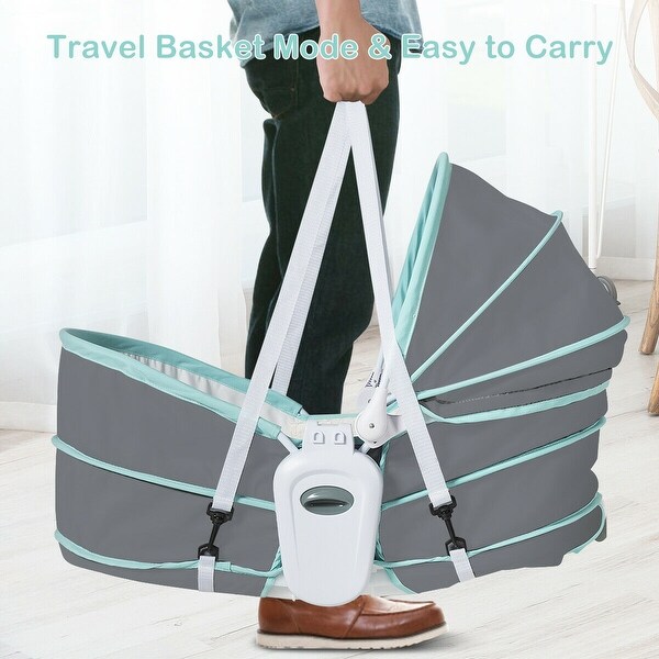 5 in 1 portable baby rocking bassinet