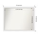 preview thumbnail 165 of 190, Wall Mirror Choose Your Custom Size - Extra Large, Blanco White Wood Outer Size: 44 x 34 in
