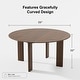 preview thumbnail 4 of 4, Nordic Style Solid Wood Round Dining Table - Perfect for 4-6 People