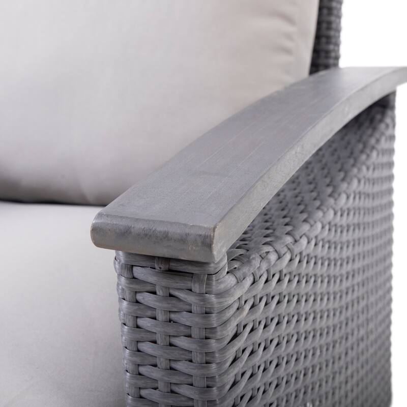 Isla Outdoor 4-seater Coffee Table Chat Set by Christopher Knight Home