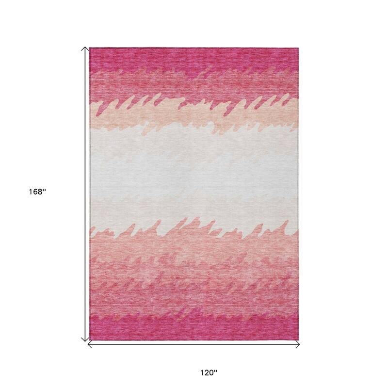 HomeRoots Striped Transitional Rectangle Outdoor Rug