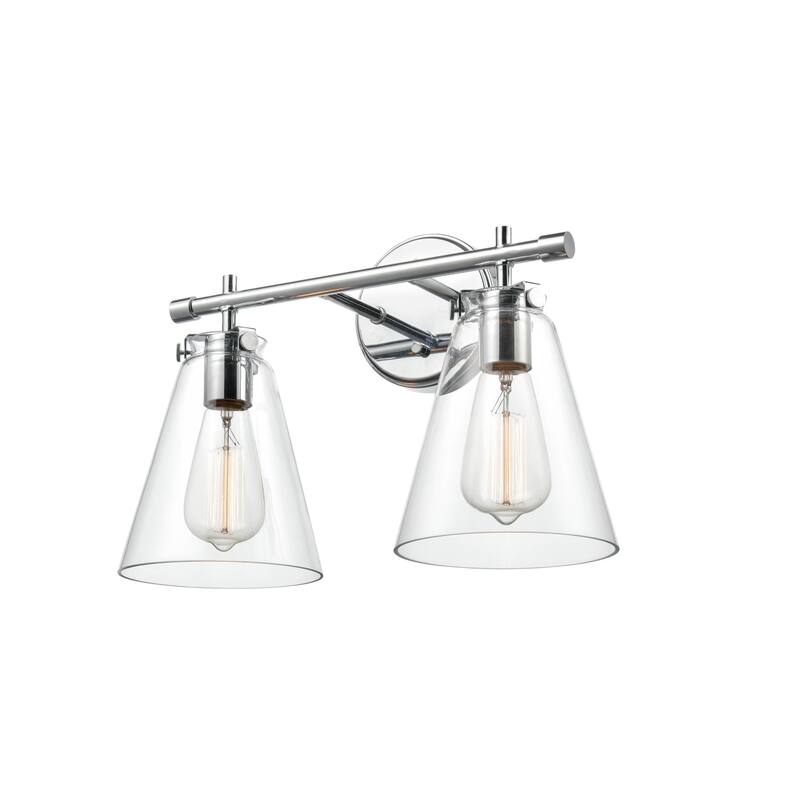 Millennium Lighting 2 Light 16" Wide Bathroom Vanity Light with Clear - Chrome