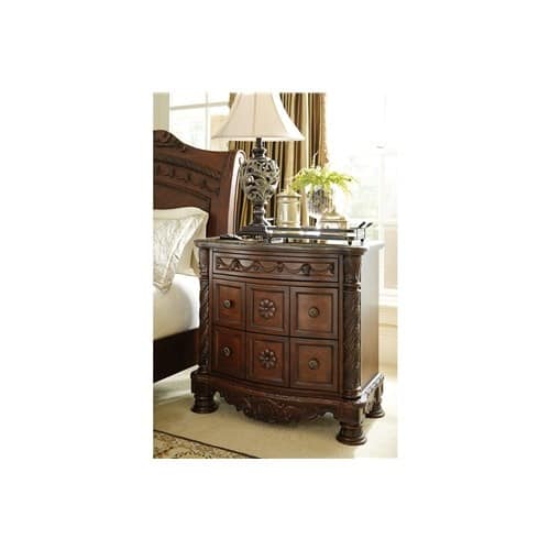 Shop North Shore Dark Brown Three Drawer Night Stand B553 193