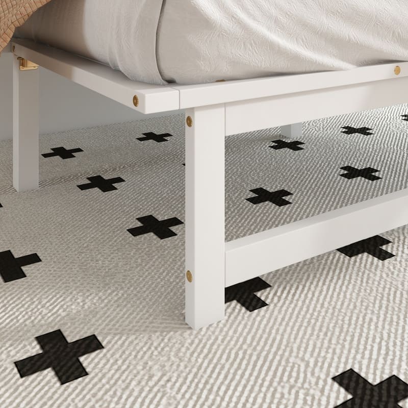 Murphy Cabinet Bed with USB Port and Removable Shelves on Each Side, Space-Saving Cube Cabinet Bed with Desk