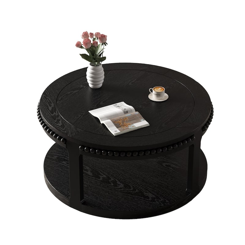 31.5 Inch Round Coffee Table for Living Room