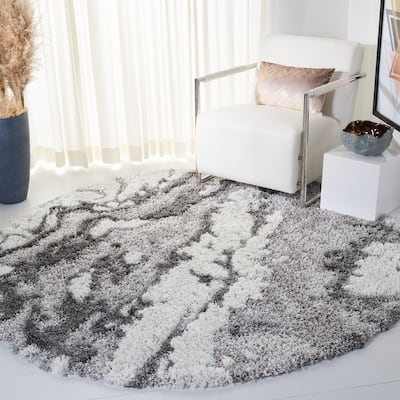 SAFAVIEH Horizon Shag Mukades Abstract 2.5-inch Thick Rug