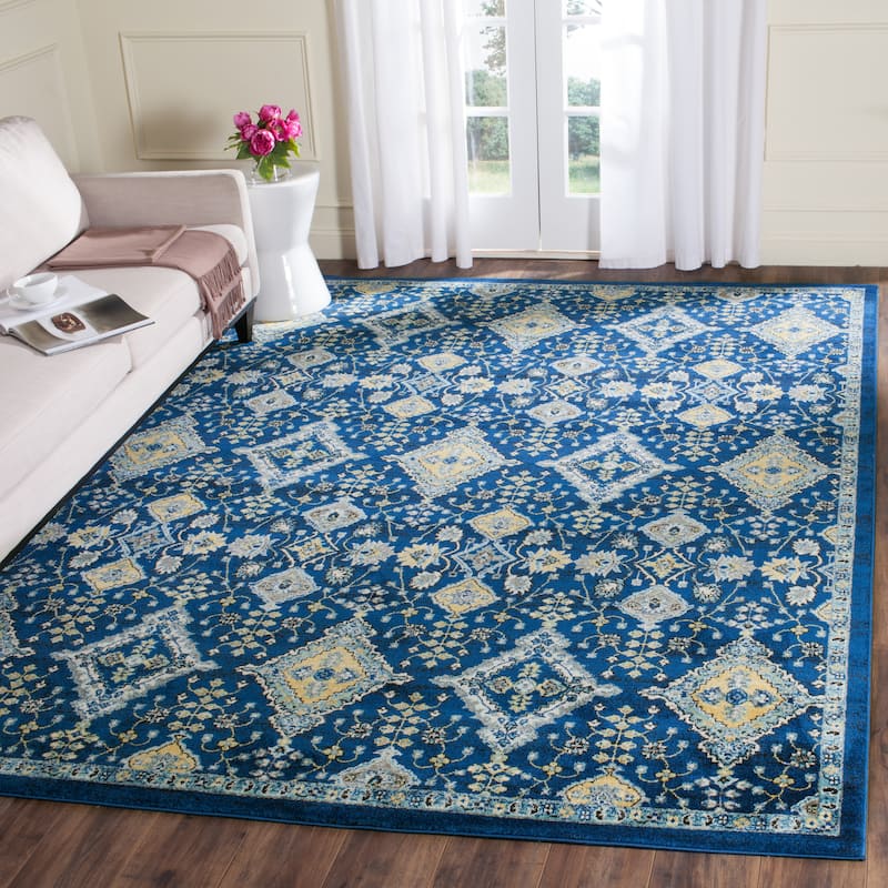 SAFAVIEH Evoke Tila Vintage Boho Shabby Chic Rug - 8' x 10' - Royal/Ivory