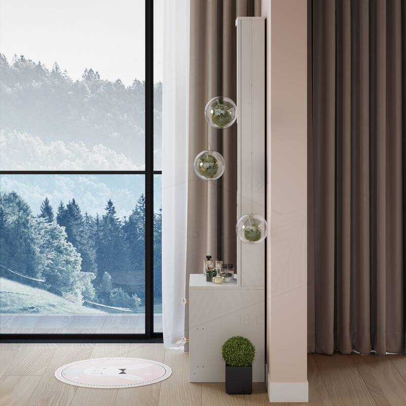 Stylish and Practical Multi-Layered Full Body Mirror Cabinet for Storage