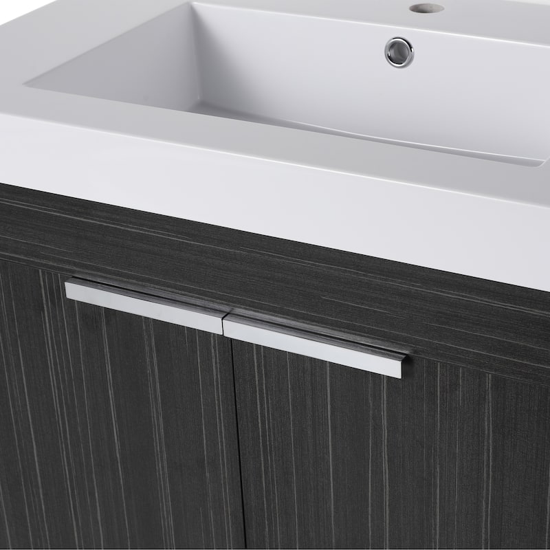 BNK 24"/30"/36" Single Sink Bathroom Vanity with Soft Close Door, Modern Floating Vanity