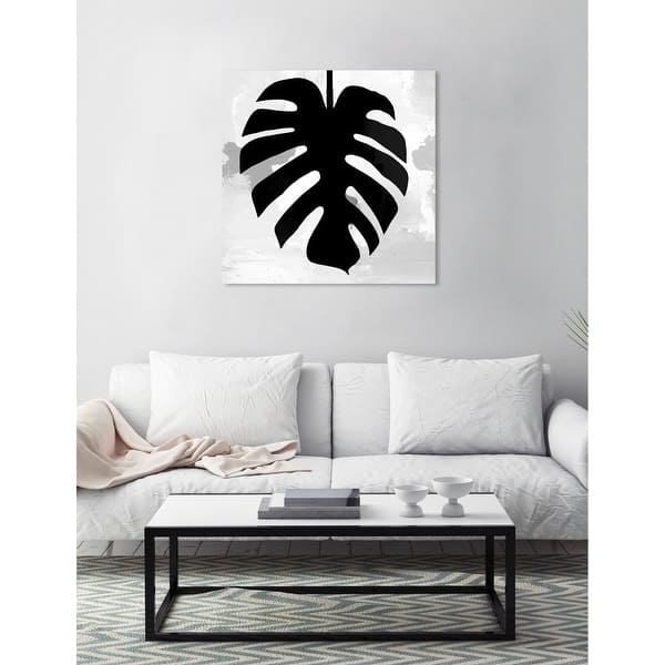 Oliver Gal 'Monstera Black and White II' Floral and Botanical Wall Art  Canvas Print - Black, White - Bed Bath & Beyond - 17332502