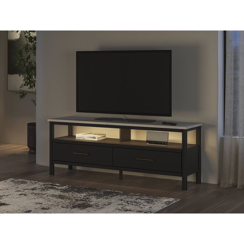 Signature Design by Ashley Cadmori 72" TV Stand for TVs up to 82 - 72"W x 19"D x 27"H